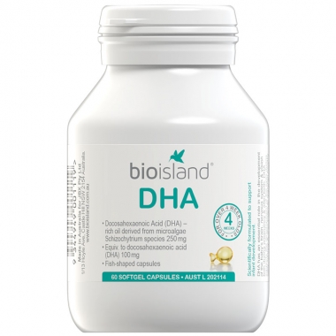 Bio Island 天然藻类海藻油DHA 60粒