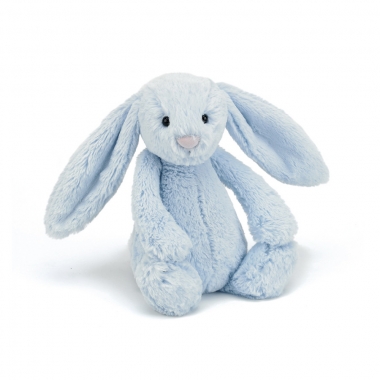 Jellycat 邦尼兔毛绒公仔玩具 白尾系列淡蓝色中号