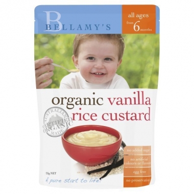 贝拉米 6月有机香草蛋奶油米粉 125g